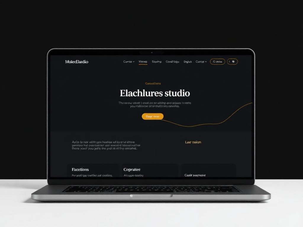 Mockup dimostrativo di sito per studio professionale