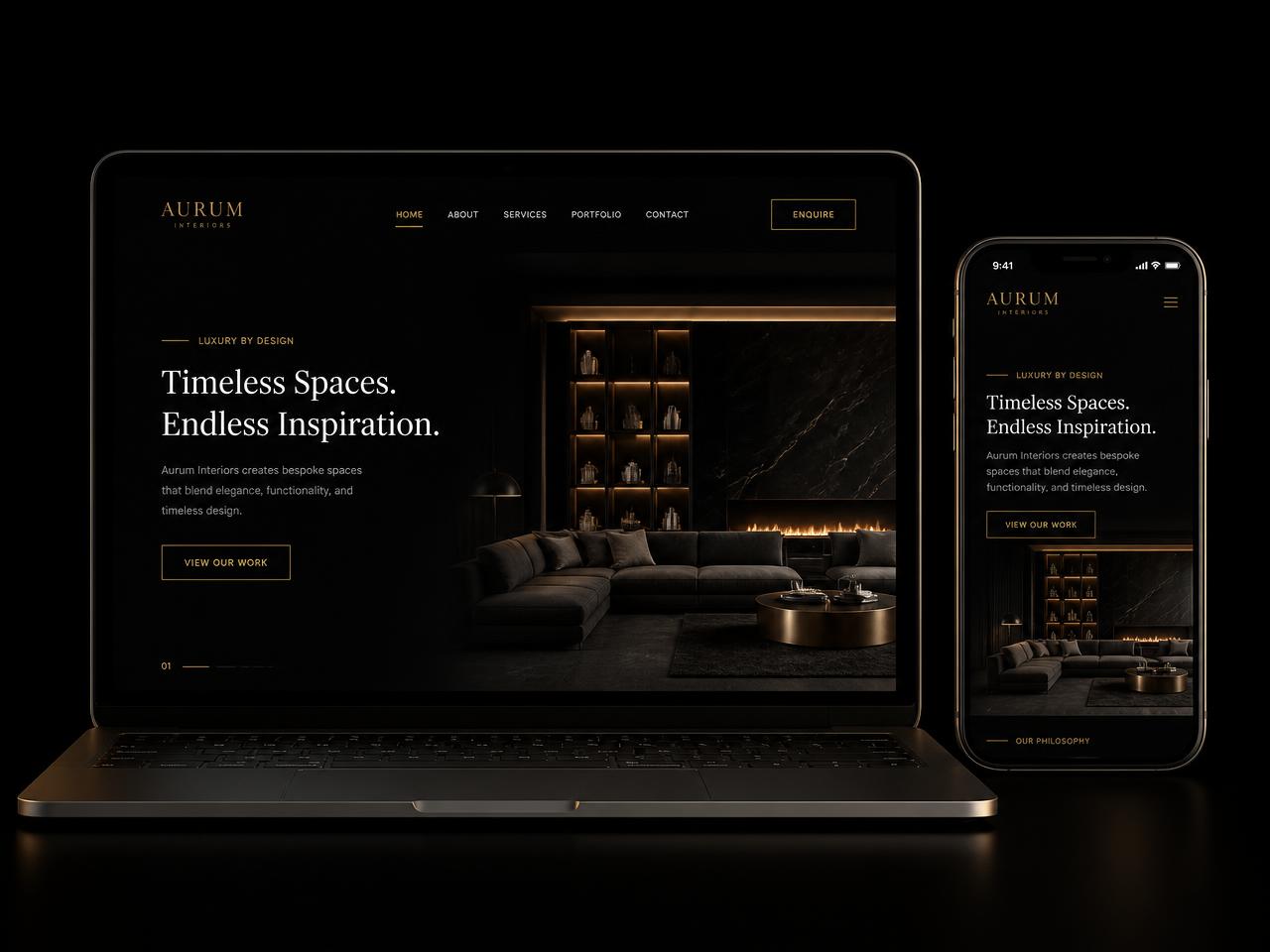 Mockup di un sito web moderno NOVA SITI su computer e smartphone